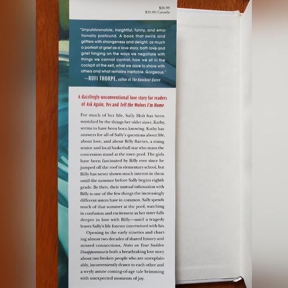 Notes On Your Sudden Disappearance Book - Picture 3 of 3